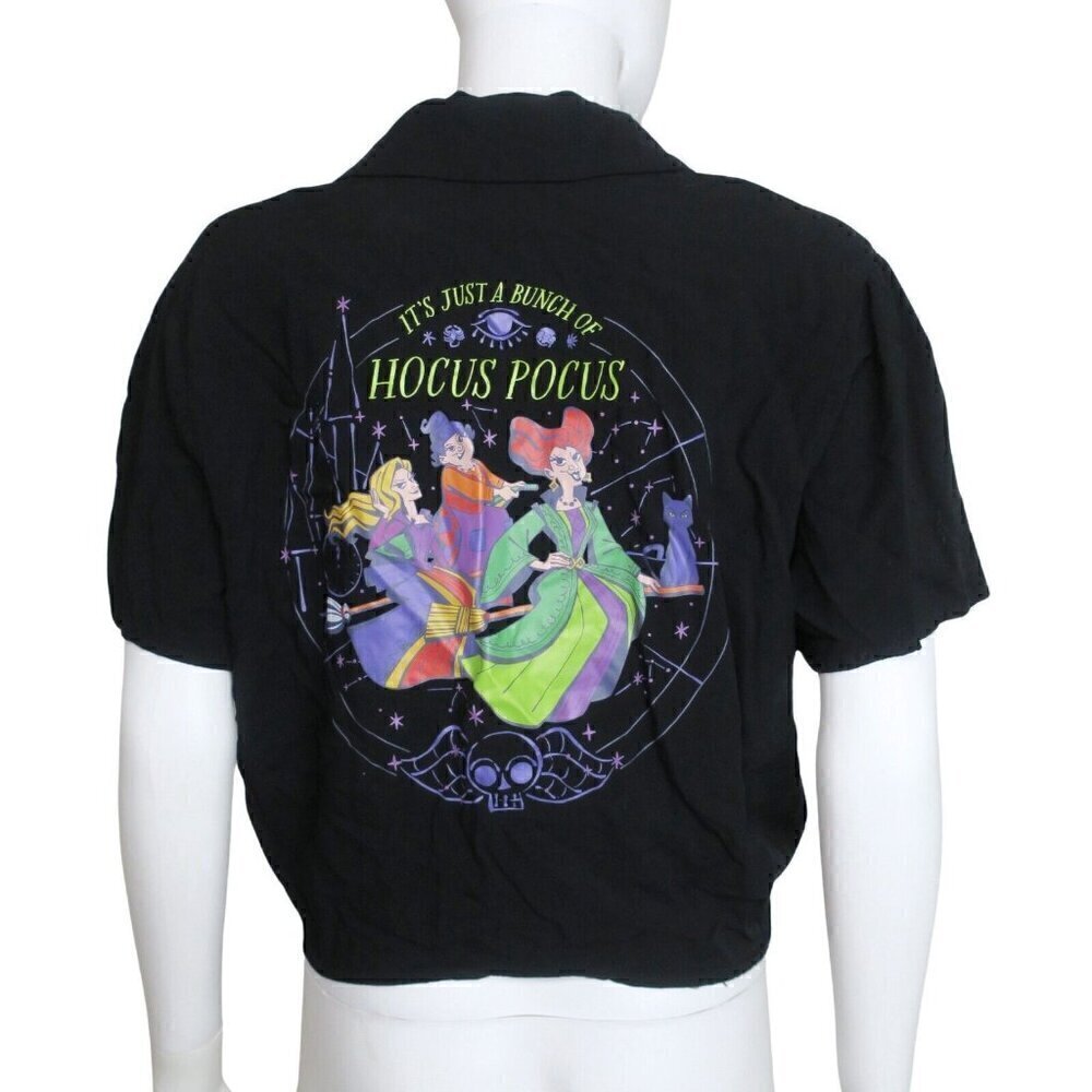Hocus Pocus Tie Front Shirt Her Universe Sanderson Sisters Halloween Women's XXL